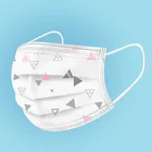 Маска медицинская 3-слойная PM2.5 одноразовая с мультяшным принтом для детей и мальчиков и девочек, дышащая, Нетканая, для лица, хирургическая, 50 шт.