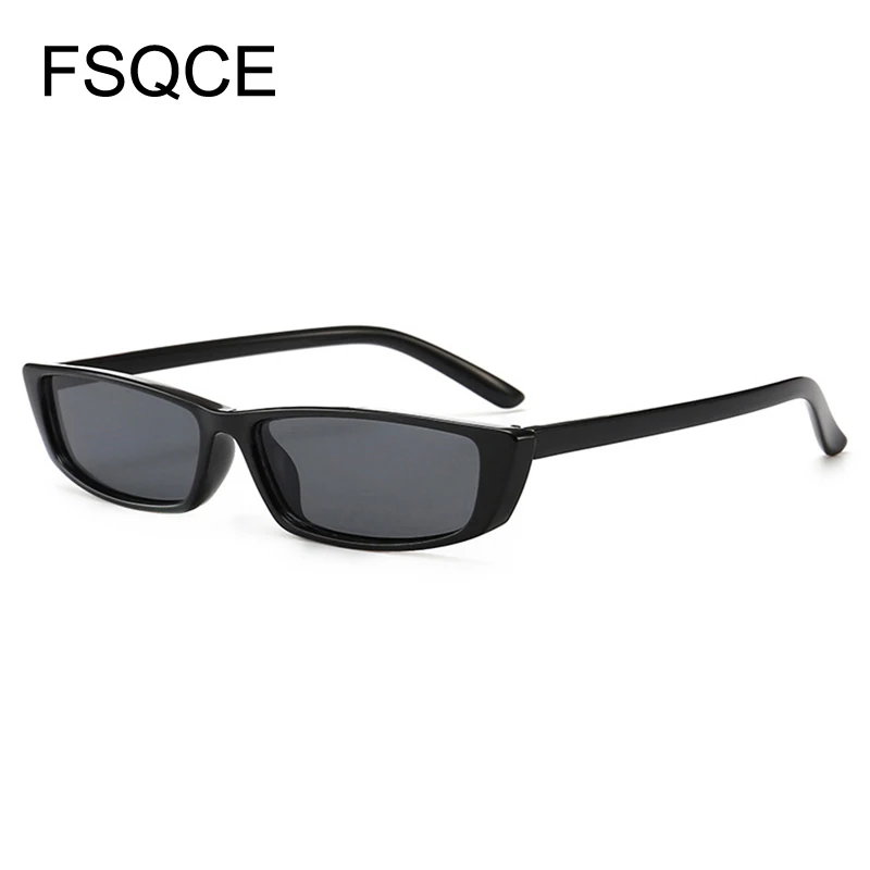 Vintage Rectangle Sunglasses Women Brand Designer Small Frame Sun Glasses Retro Black Eyewear Narrow Sunglass Weird UV400 | Аксессуары