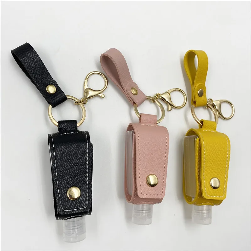 

Portable Keychain Hand Sanitizer Holder Travel Bottle 30ml Refillable Bottle Containers Reusable Bottles with Keyring