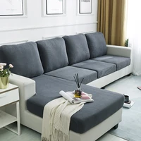 solid color sofa cover seat backrest cushion mattress polar fleece sectional corner couch slipcover chaise lounge protector case