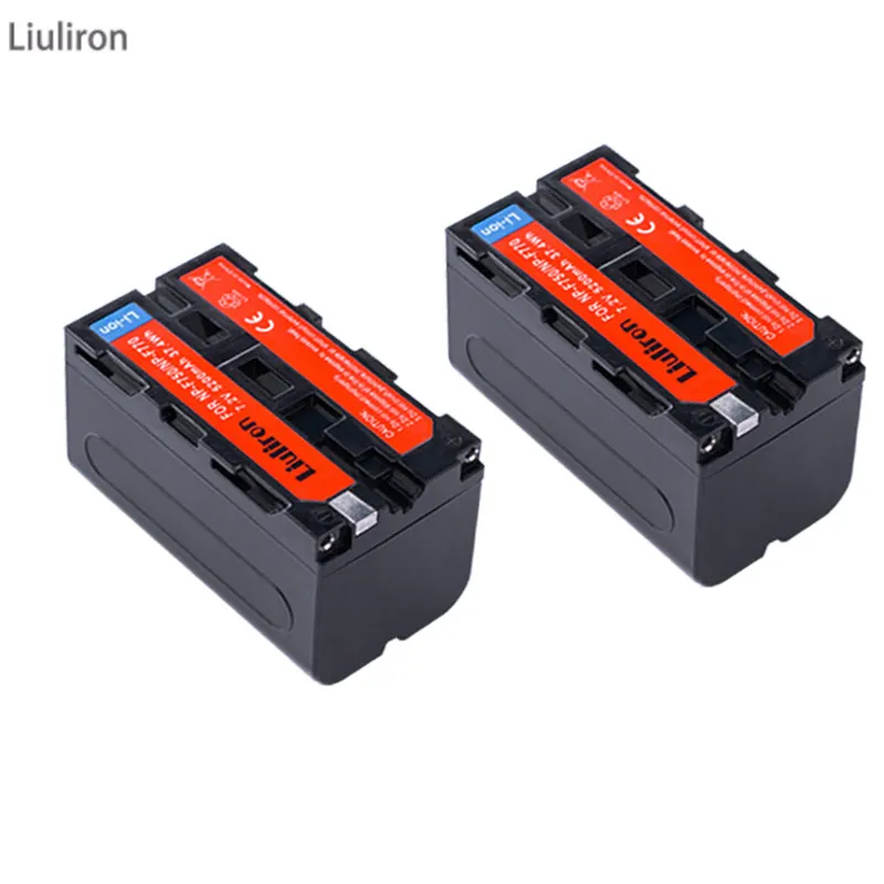 3x NP F770 F750 NP-F750 Li-ion Replacement Battery+ LCD USB Charger for Sony NP-F750 NP-F770 Camcorder LED Video Light D&F - Цвет: 2battery