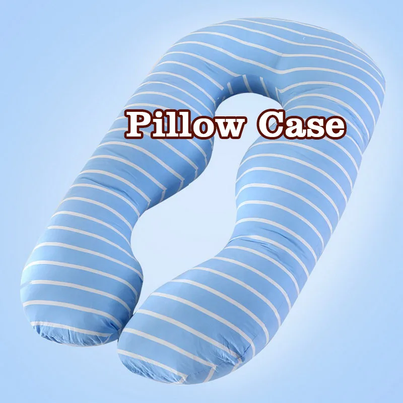 blue strip 2 Чехол для подушки для сна для беременных женщин, чехол для подушки для беременных, чехол в клетку для всего тела, чехол для подушки для беременных, u-образный чехол - Цвет: blue strip 2