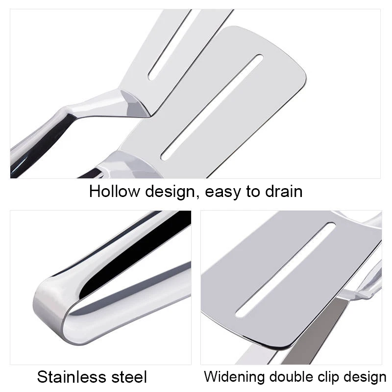 Многофункциональная кухонная лопатка из нержавеющей стали зажим для кухни еды