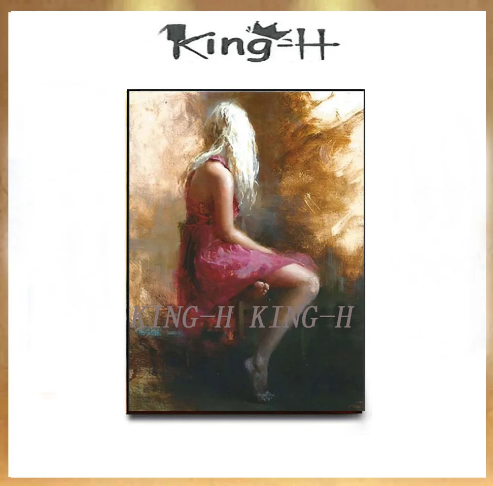 Фигурки ручная роспись сексуальная картина холст современный дом украшение