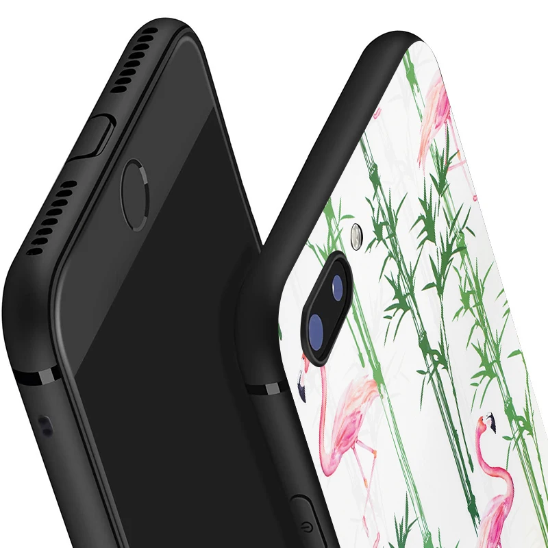 Для iPhone 11 Pro Max XR XS MAX X фламинго для Apple 8 7 6 5S s Plus Силиконовый ТПУ ударопрочный