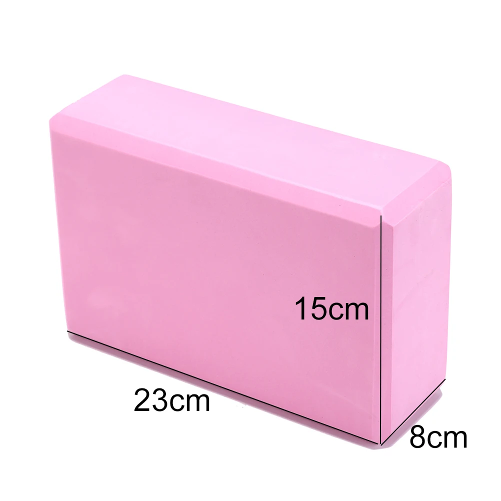 

1x EVA Foam Yoga Block Brick Pilates Body Shaping Health Training Sports Exercise Gym Workout Stretching Aid 7 Colors