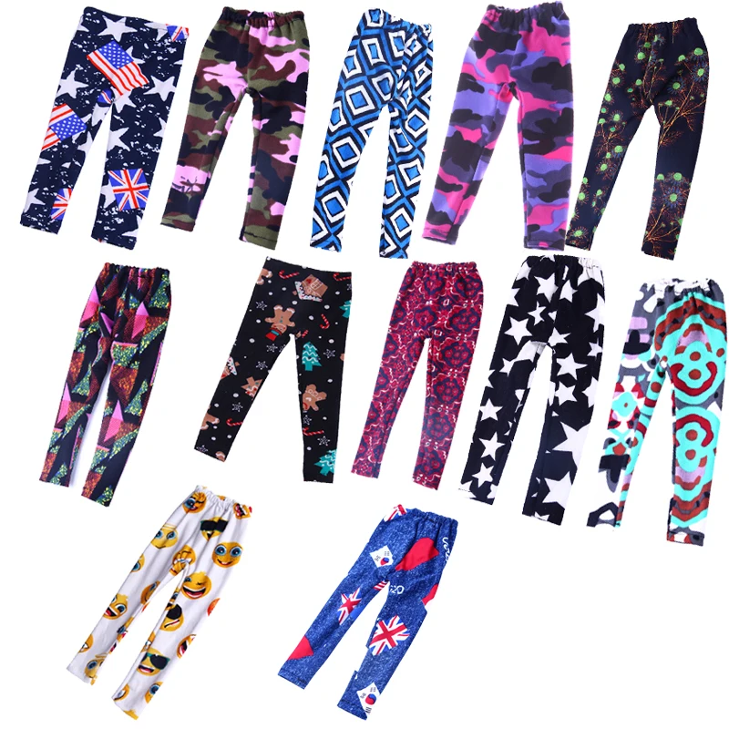 

Doll Clothes Multi-Pattern Doll Leggings For 18 Inch American&43Cm Baby New Born Doll Our Generation , For Baby Festival Gift