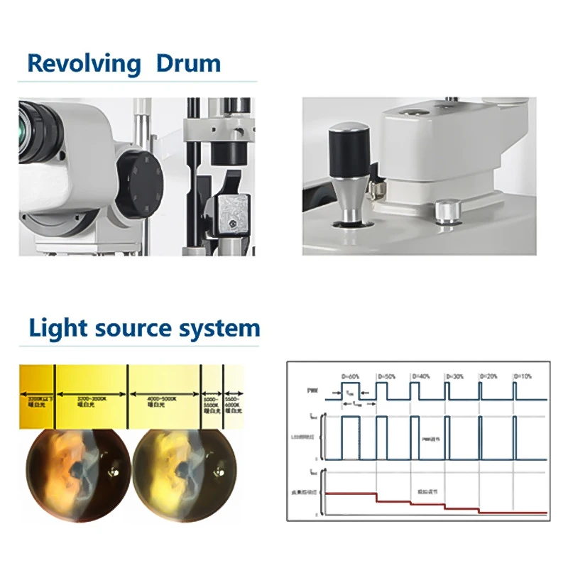 LS-4 пять увеличений офтальмология и оптометрия щелевая лампа Микроскоп с