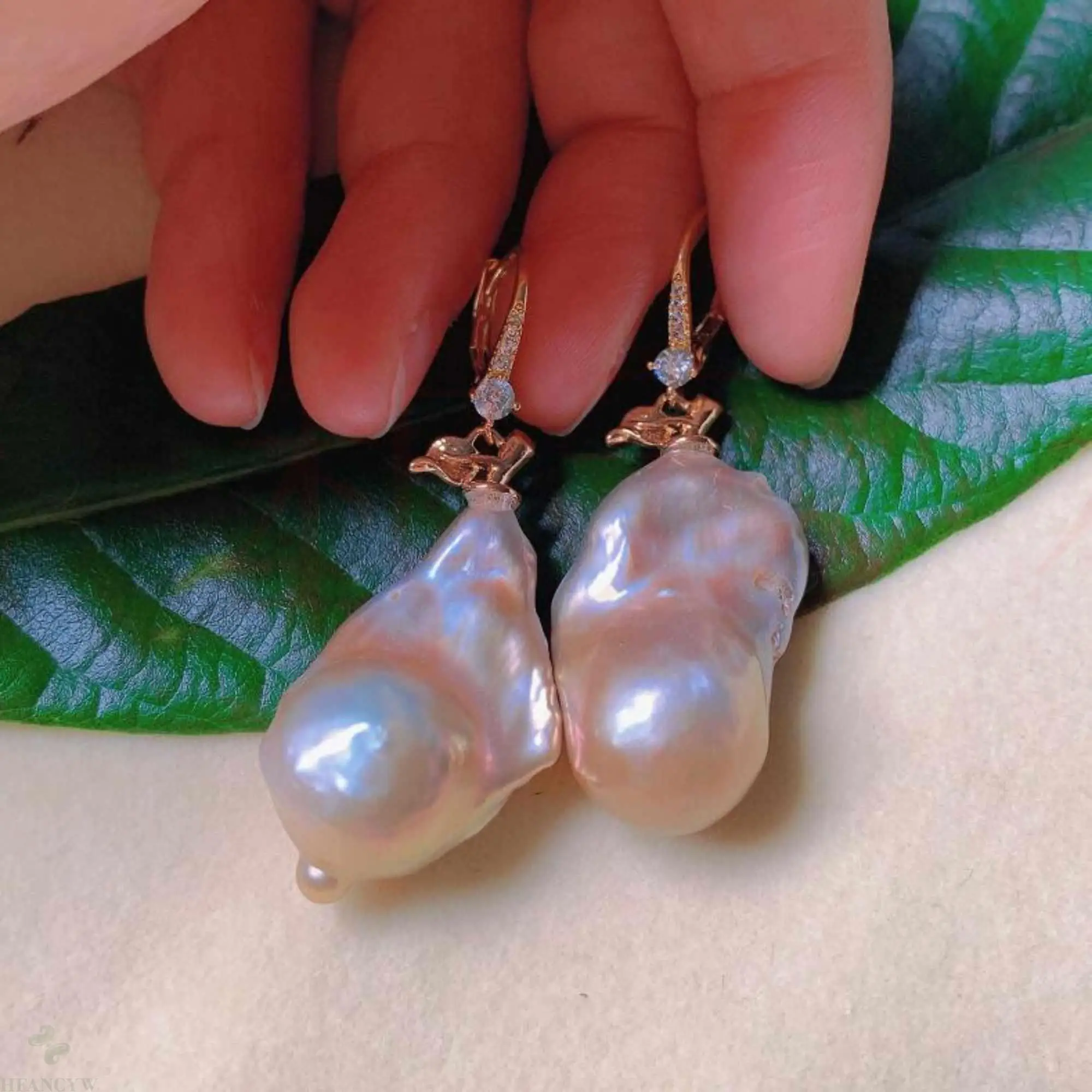 

Fashion natural Multicolor Baroque Pearl gold 18k Earrings gift Fashion FOOL'S DAY Women Easter Mother's Day Halloween