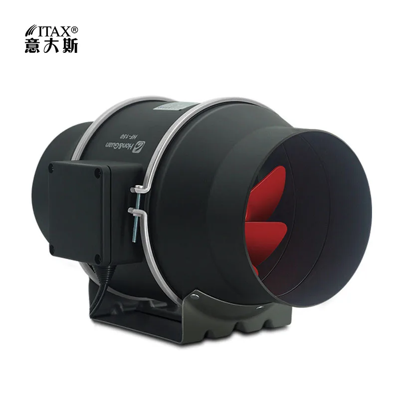 Бытовой мощный Вытяжной вентилятор канальный 6 дюймов низкая Шум Кухня дыма