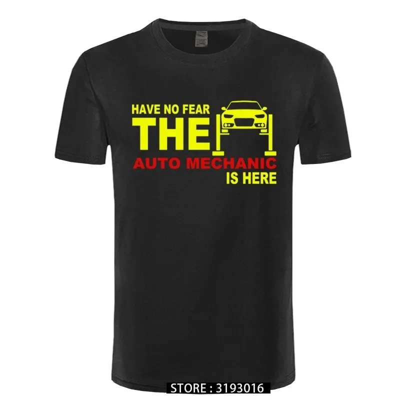 Не бойтесь что автомеханик здесь футболки хлопковая футболка с коротким рукавом