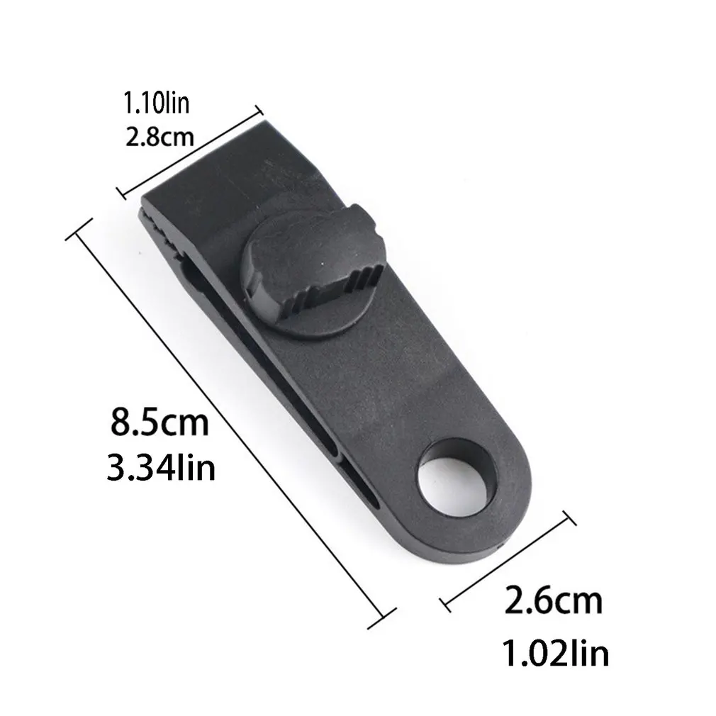 

10pcs/bag Outdoor Tent Fixed Clip Portable Windproof Clip Tent Canopy Strengthening Practical Nylon Clip
