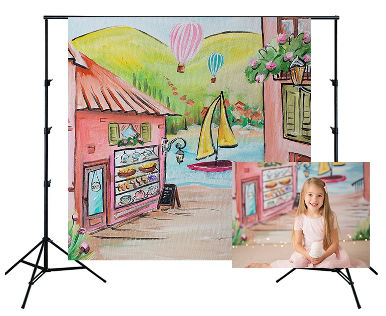 Вечерние фоновые Декорации для фотосъемки во французском парижанском стиле