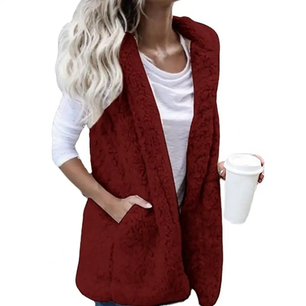 

Women Vest Elegant Double-sided Warm Vest Vest Top Popular Cardigan Vest