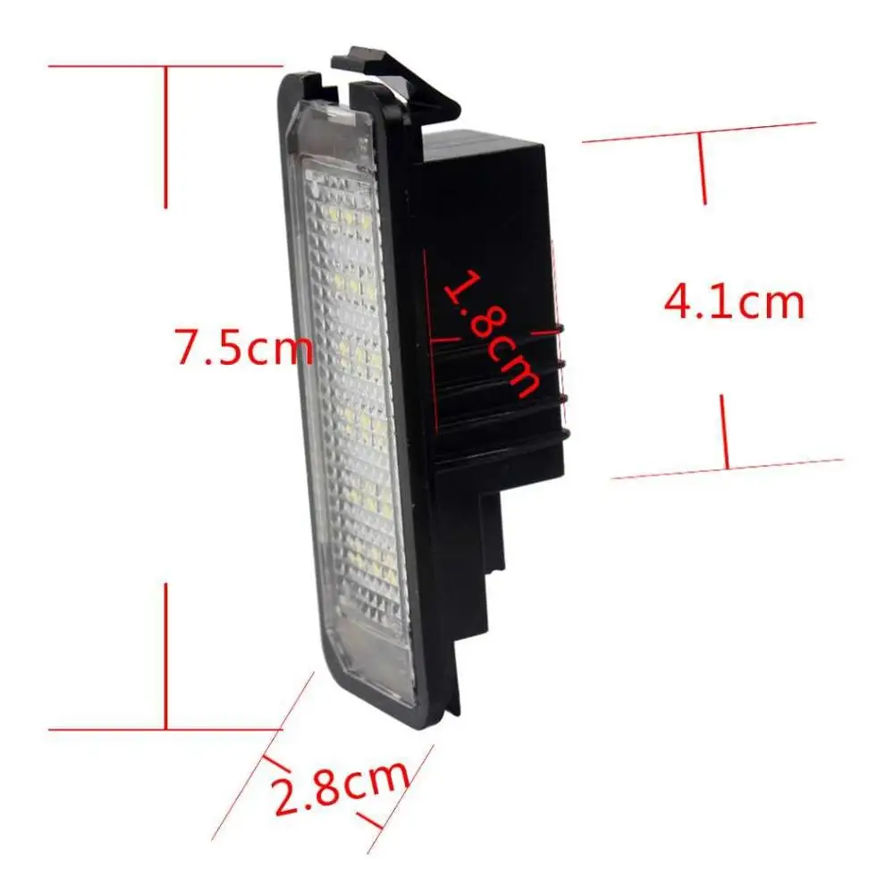 Светодиодный фонарь для номерного знака 18SMD Canbus 2 шт. задний Volkswagen VW GOLF MK4 MK5 MK6 MK7