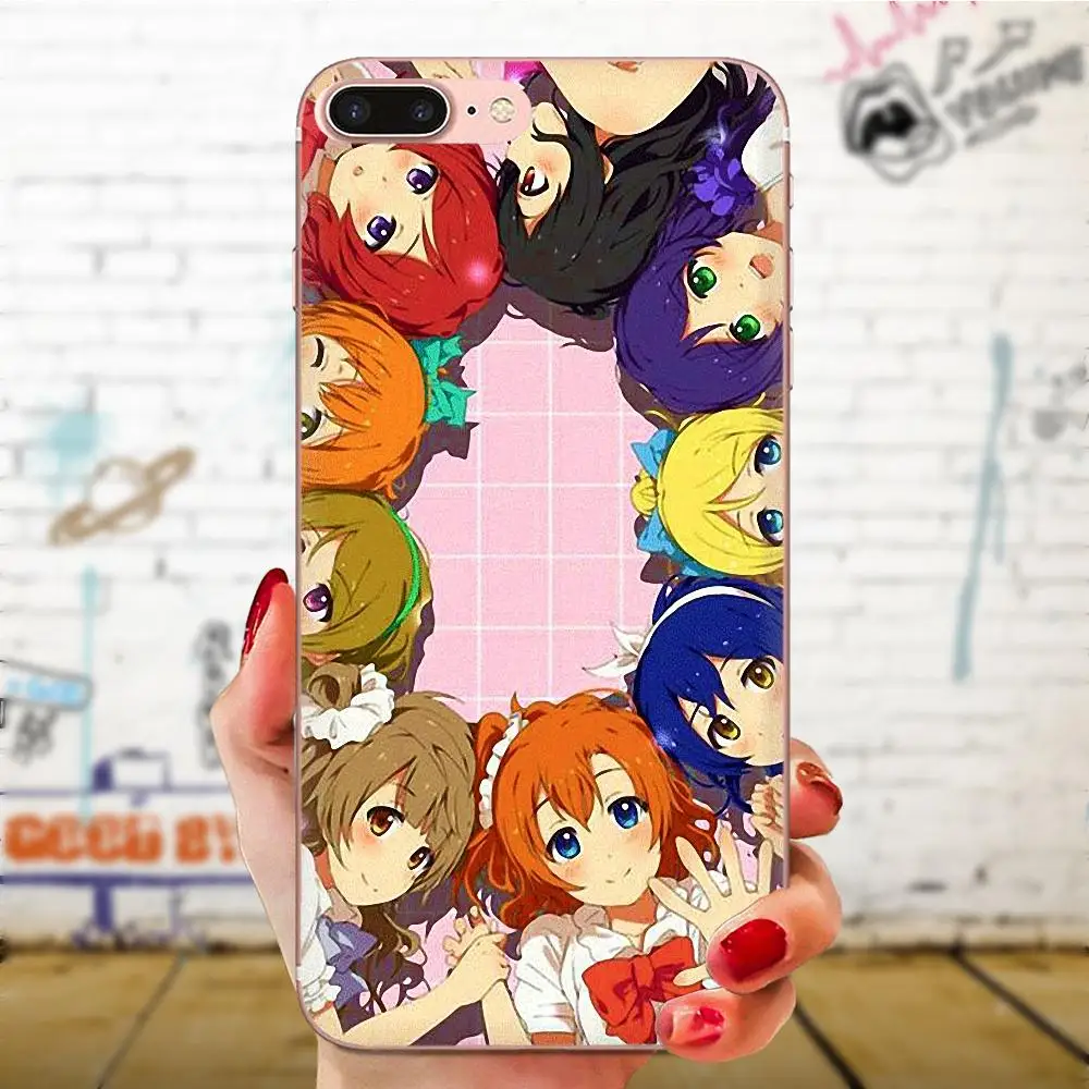 Аниме Love Live для Xiao mi 3 4 4C 4i 5 5s 5X6 6X8 SE Pro Lite A1 Max x 2 Note окрашенный чехол телефона |