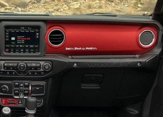 Забавная наклейка на приборную панель Jeep Wrangler внедорожник и грузовик с грязевым