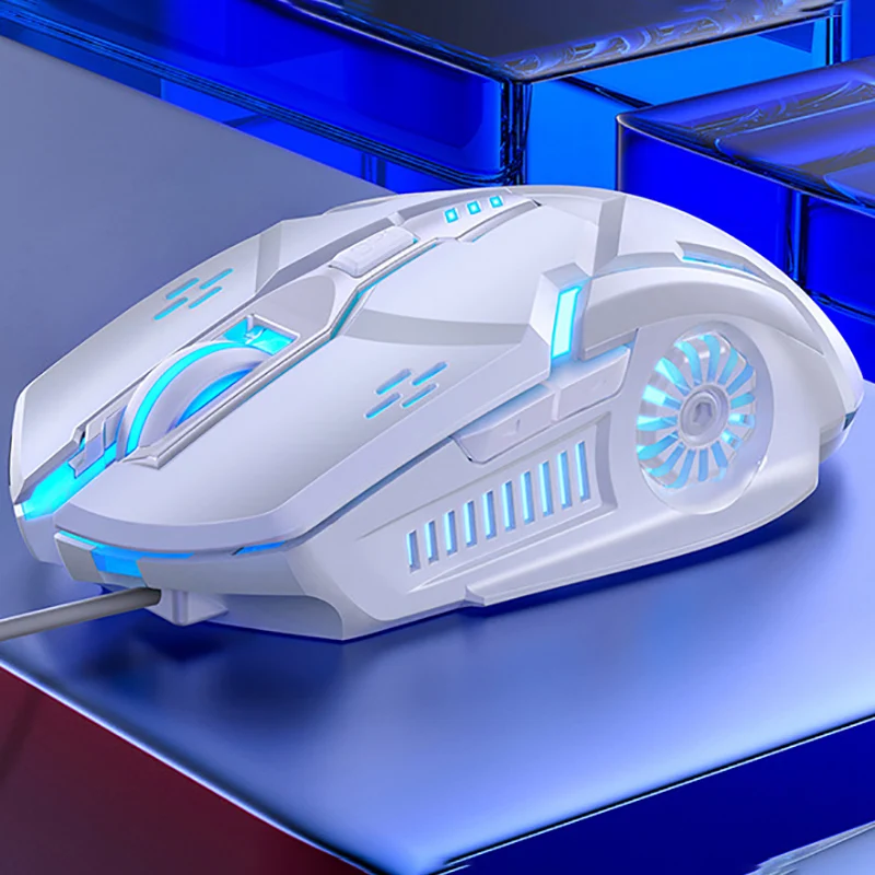 Мышь компьютерная игровая 6D со светодиодсветильник кой бесшумная проводная мышь