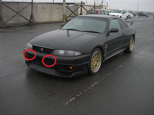 

Car-Styling FRP Fiber Glass Duct Vents Fit For 1995-1998 Skyline R33 GTR NI N1 Style Front Bumper Duct Vents