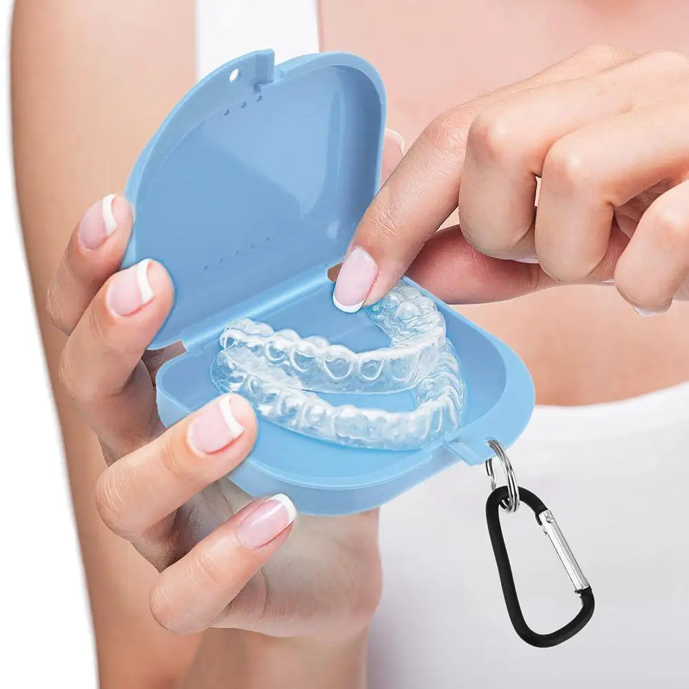 

Perforated Small Tooth Box Retainer Box Denture Box Dental Tool Custom Denture Storage Box Hygiene Products