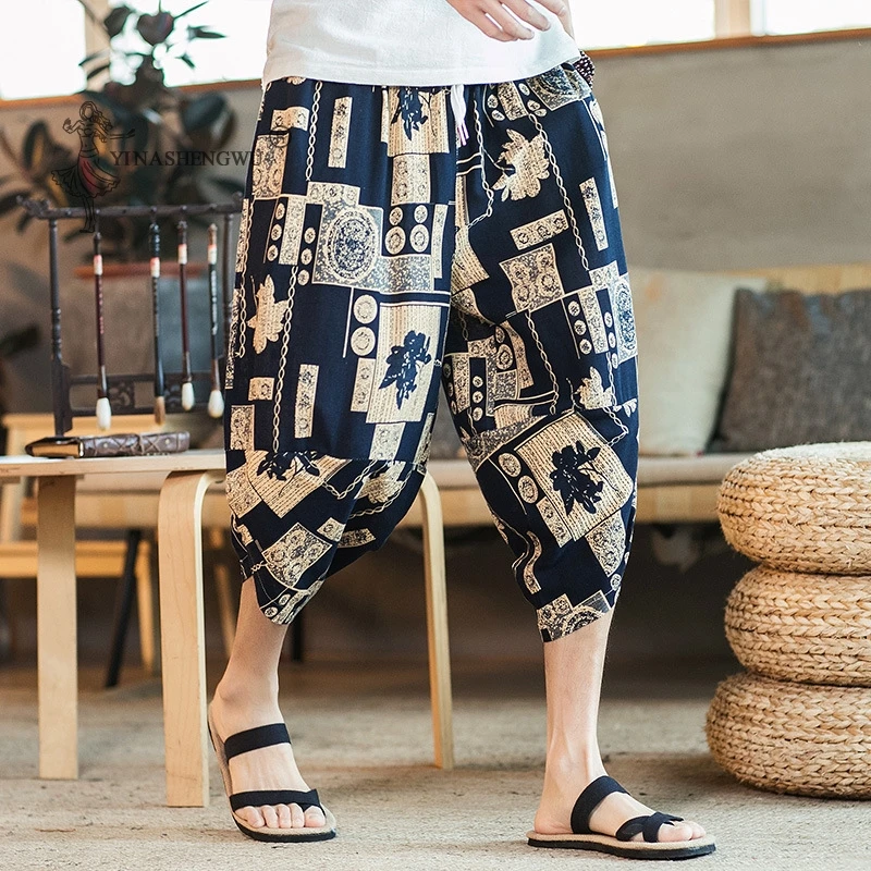 

Женские свободные брюки-Капри в японском стиле