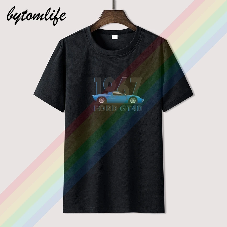 

2021 GILDAN Men's Summer T Shirts Short Sleeve GT40 (Mk1) Youth Organnic Short Sleeve T-Shirts Great Male Custom Tees