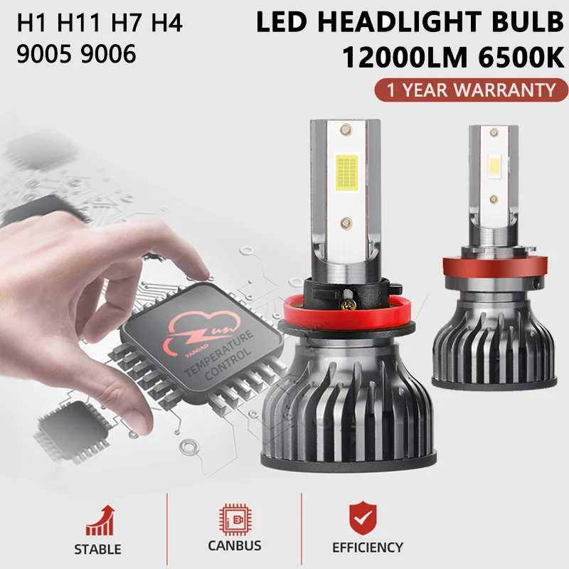 

Led Headlamps H1 H4 H7 H8 H9 H11 9005 9006 6500K White Car LED Headlights High Low beam lights Fog Lamps Bulbs