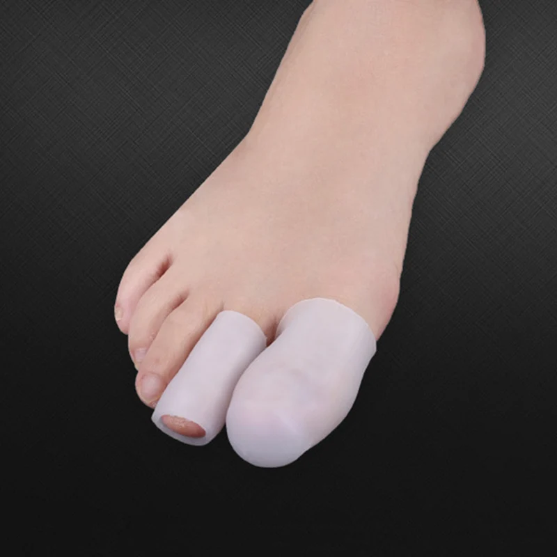 

Finger Toe Protector Silicone Gel Cover Cap Pain Relief Preventing Blisters Corns JAN88