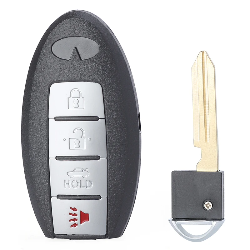 KEYECU Keyless Entry Smart Remote Car Key Shell Case 4 кнопки и вставка Blade FOB для Infiniti FX50 FX35 Q40 Q60 Q70 G25