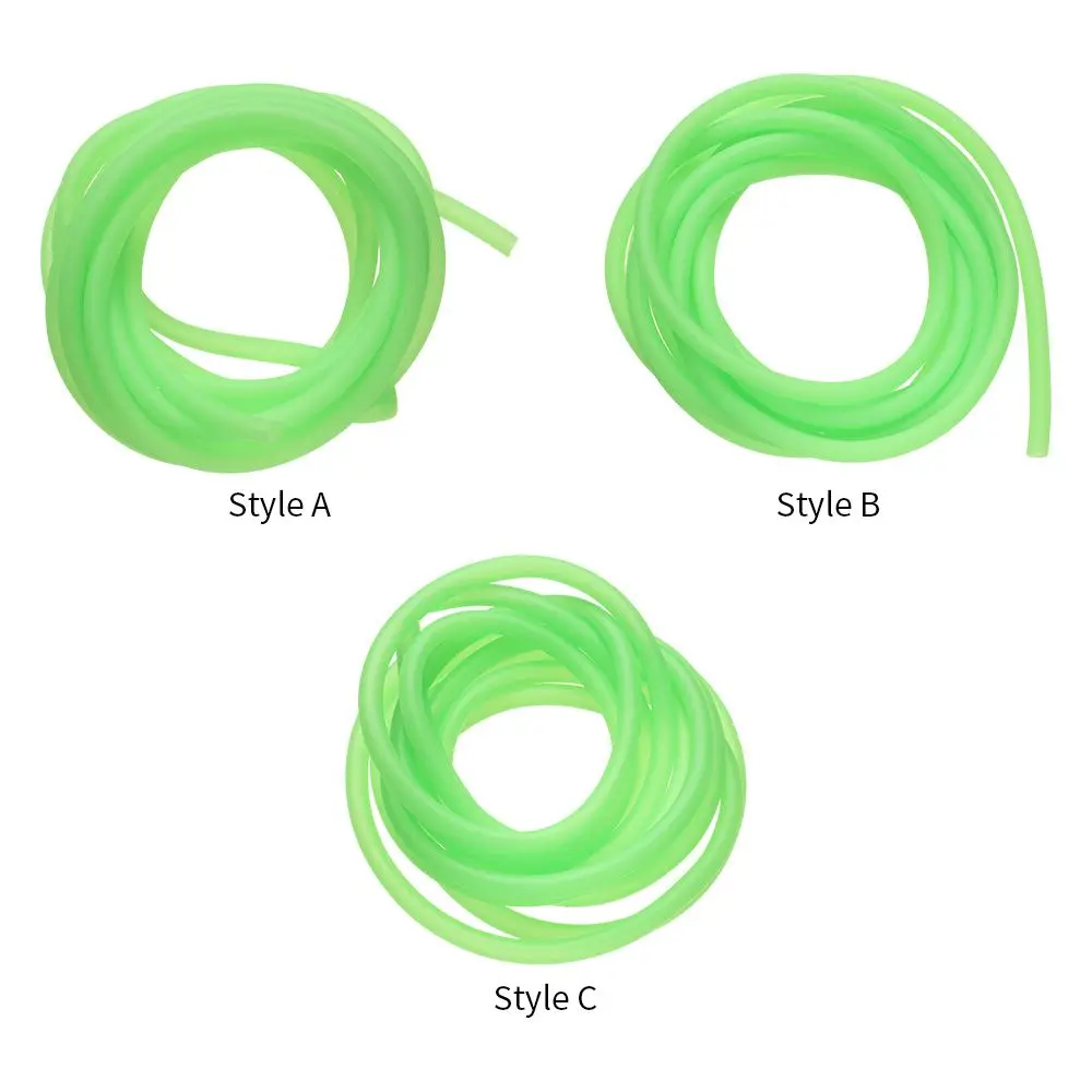 Зеленая пвх мягкая пластиковая рыболовная люминесцентная трубка 2 м светящиеся