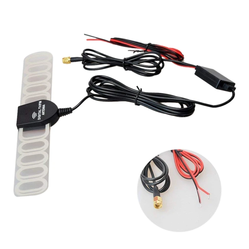 

Авто аналоговый цифровой ТВ DVB-T TV / DVB-T2 / ATSC / BID FM-радио антенна усилитель сигнала для автомобиля DVD Радио Разъемы SMA