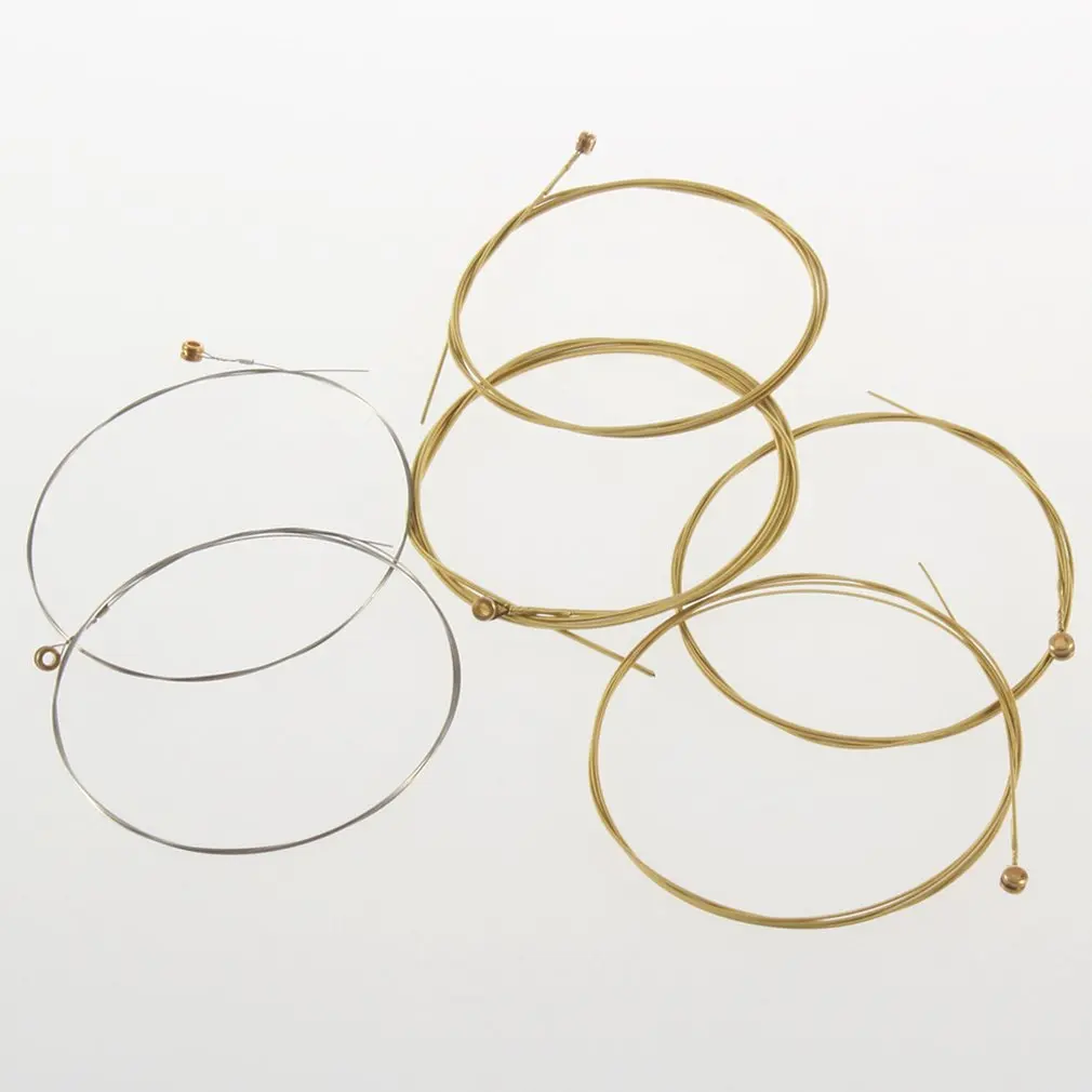 

1 Set Of 6 Universal Steel Strings For Wood Guitar Acoustic Guitar Strings For Classical Guitar Strings Guitar Part Accesories