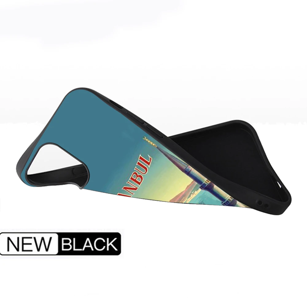 Чехлы для телефонов IPhone 13 с турецким дорожным постером чехлы 8 7 6 6S Plus X SE XR 11 12 Pro Mini