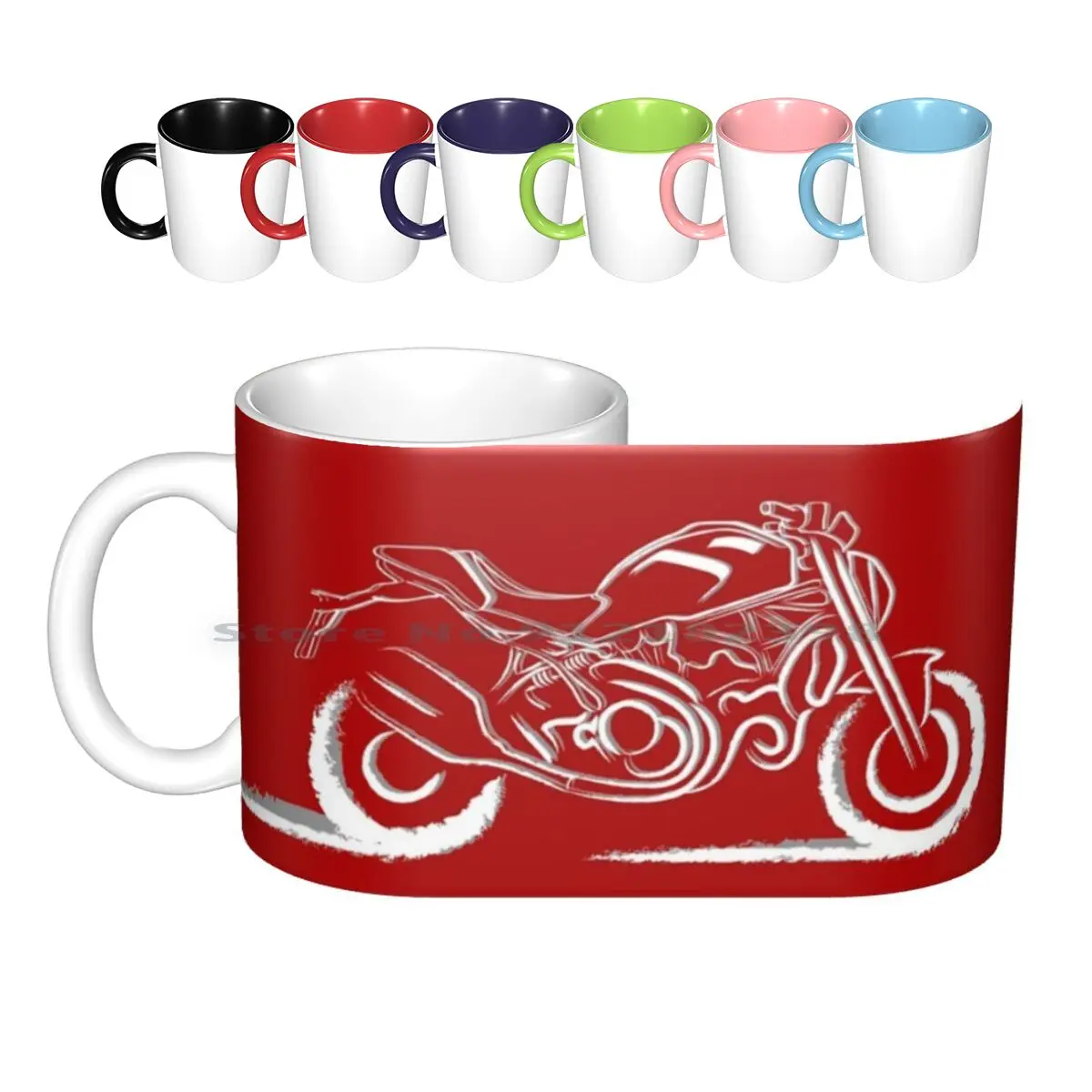 

Керамические кружки Monster Lover, кофейные чашки, кружка для молока, чая, Monster Desmo, Desmodromic Monster, итальянский, мотоциклетный, эскиз 821