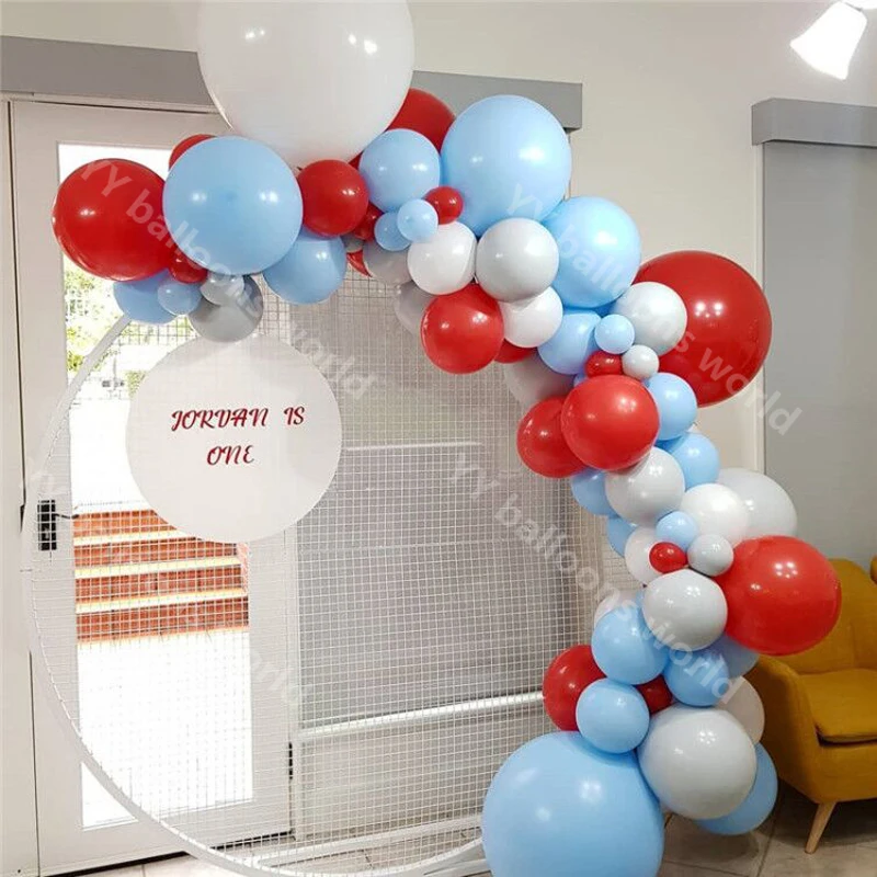 Воздушные шары латексные белые красные 83 шт./компл. арочный комплект | Дом и сад