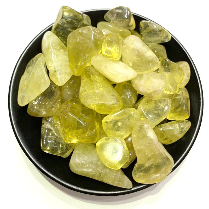 100G Natural Crystal Mineral High Quality Lemon Citrine Raw Stone Gravel Home Decoration DIY Energy Healing Crafts