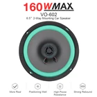 1 шт., автомобильная Коаксиальная Hi-Fi-колонка, 4 Ом, 6,5 дюйма, 160 Вт