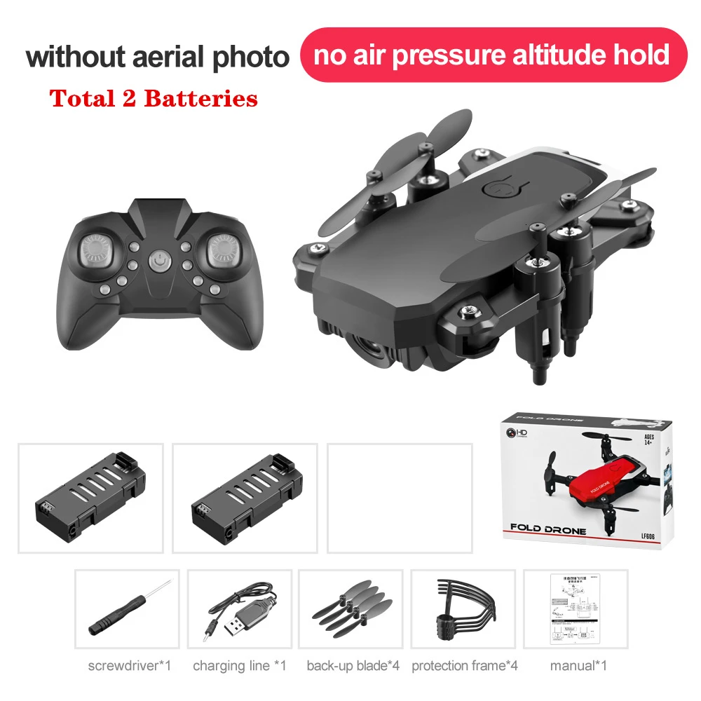Радиоуправляемый вертолет LF606 видеосъемка Квадрокоптер WiFi fpv 4K HD камера удержание высоты пульт дистанционного управления Квадрокоптер лучшие игрушки для начинающих - Цвет: B2-Color Box-No