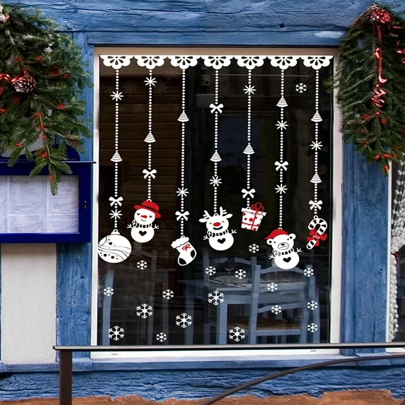 Новые рождественские Украшения Снеговик висячие украшения гостиной окна