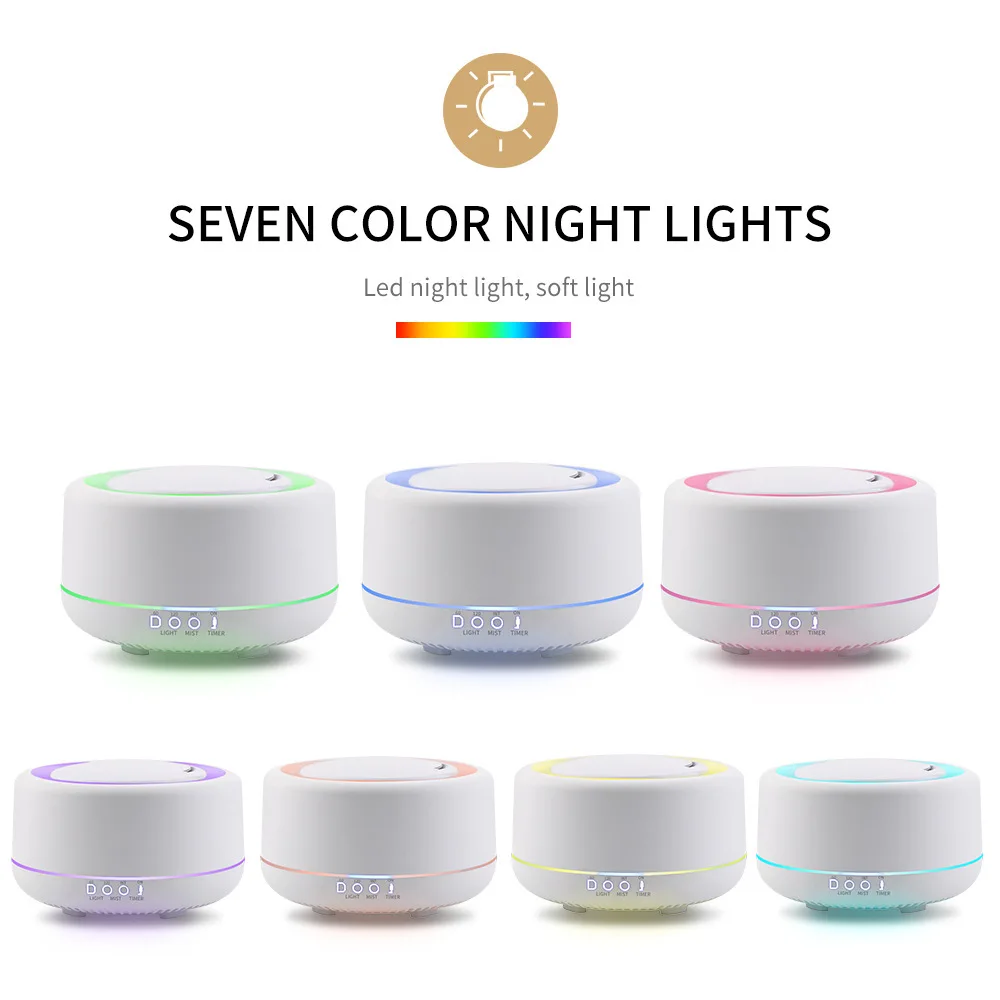 Ультразвуковой увлажнитель воздуха 700 мл Цветной СВЕТОДИОДНЫЙ Электрический