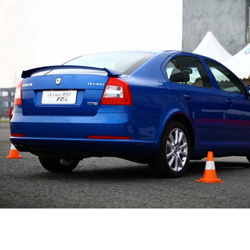 Для Skoda Octavius спойлер 2006 2014 Высокое качество ABS Материал автомобильное заднее