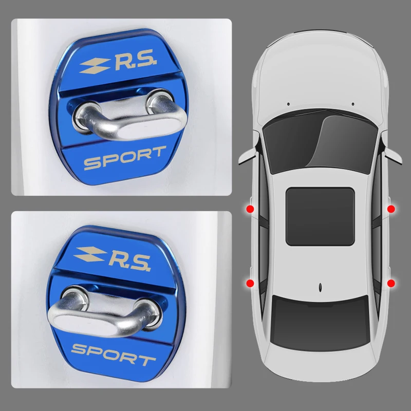 4 шт. наклейки для авто Renault koleos duster megane 2 logan renault clio |