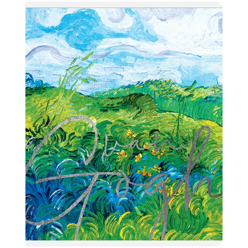 Тетрадь 48л. А5 клетка Greenwich Line &quotVan Gogh&quot фактурное тиснение фольгой 70г/м2 |