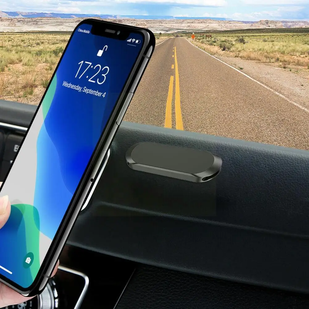 

1 Pcs Magnetic Car Phone Holder Universal Paste Holder Stand For 12 Phone Stand Car Mount Dash K0k3