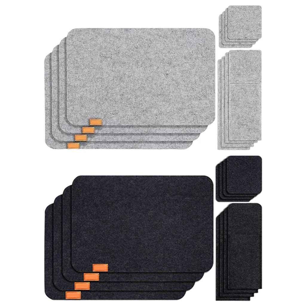 

Set Of 12 Place Mats and Coasters Dining Table Placemats Non-Slip Washable