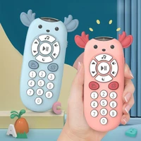 early education interesting toy 6 month old baby simulation tv remote control musical toy for kids boys and girls infant toddler