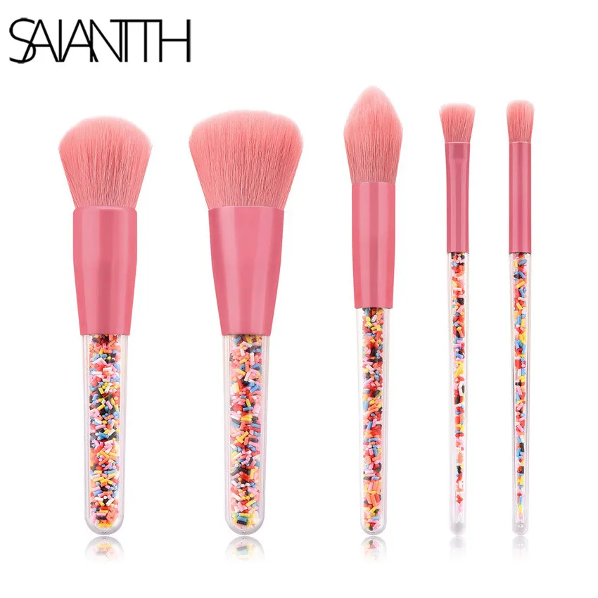 5 шт. набор кистей для макияжа Единорог|Аппликатор теней век| |