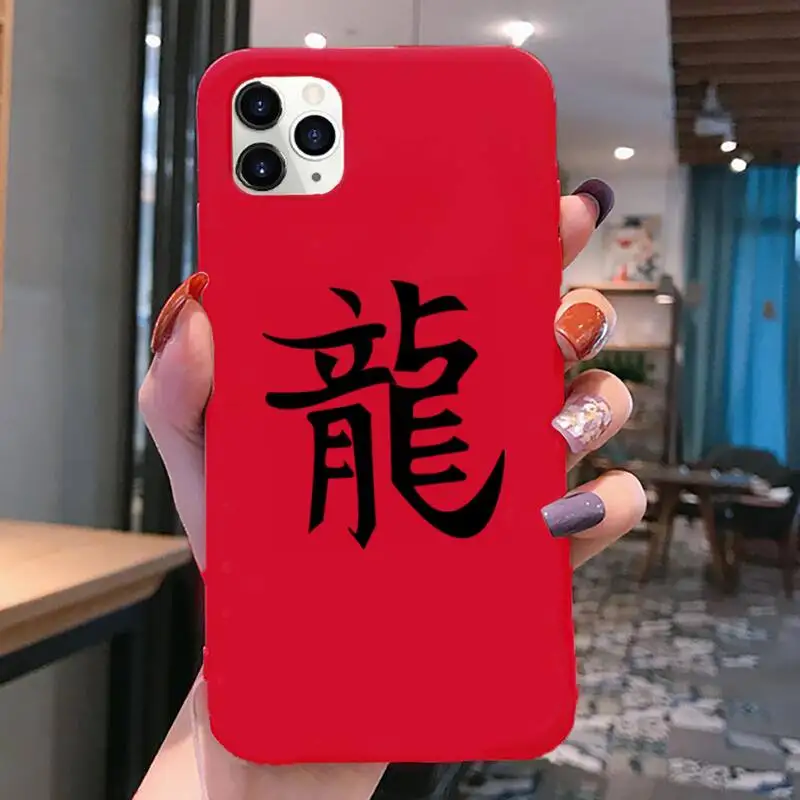 lucky chinese dragon phone case for iphone 12 pro max mini 11 pro xs max 8 7 6 6s plus x 5s se 2020 xr red case free global shipping
