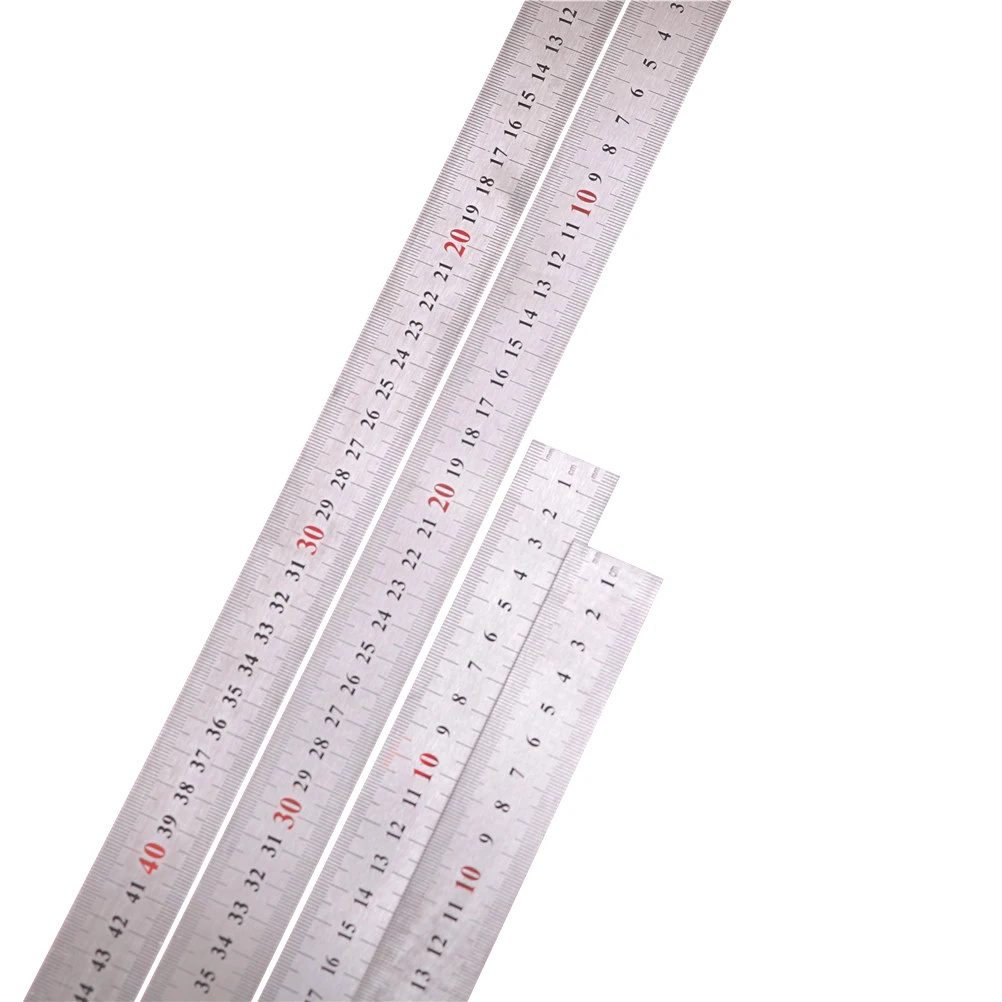 

Ruler Measuring Tool Stainless Steel Metal Straight Ruler Ruler Tool 90 Degree Angle Metric Try Mitre Square 25cm/30cm/50cm