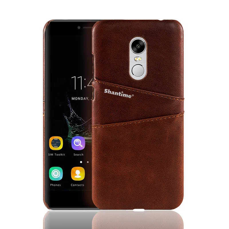BROWN Чехол-бумажник из искусственной кожи для Xiaomi Redmi 5 Plus, чехол для Xiaomi Redmi 5, деловой чехол для Xiaomi Redmi Note 4 Redmi Note 4X, чехол - Цвет: BROWN